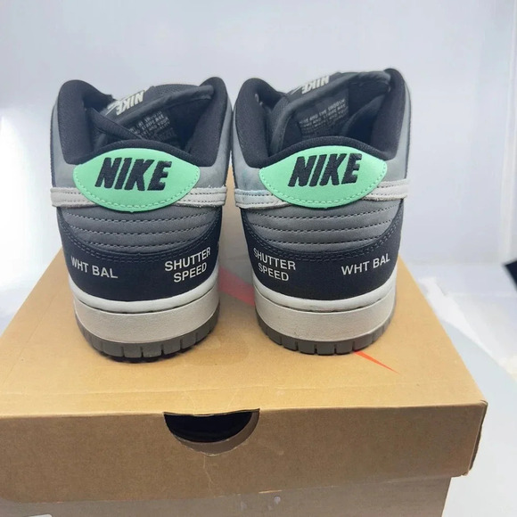 Nike Mens SB Dunk Low Pro ISO Camcorder Sneakers Gray/White Size 9.5 CV1659-001 - Picture 5 of 8